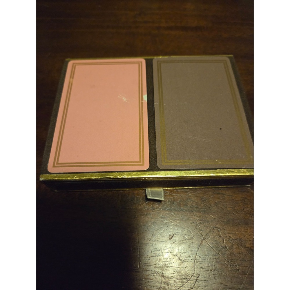 vintage congress playing cards set of two with velvet box